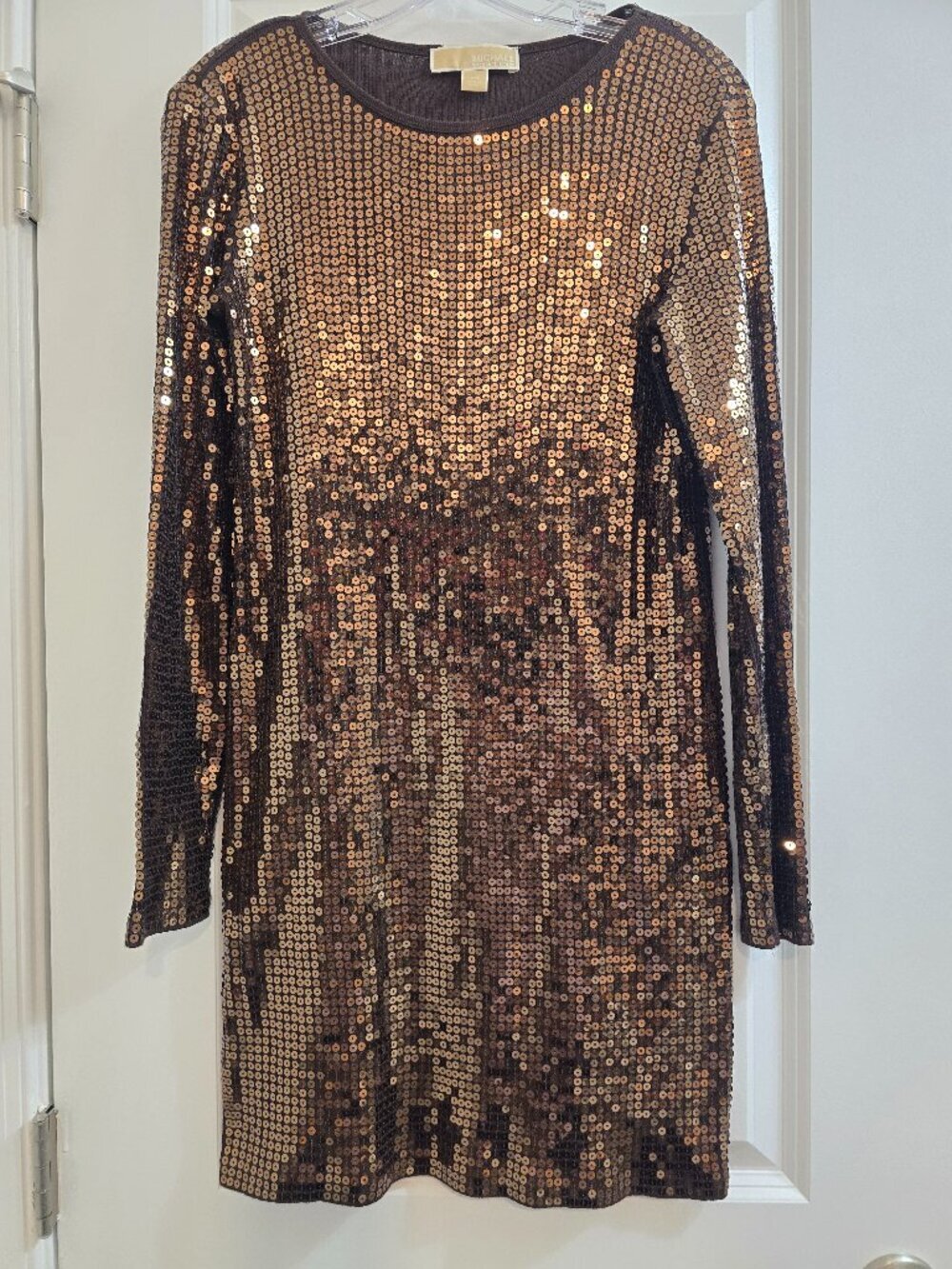 Michael Kors Dark Gold Sequin Dress